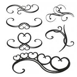 Stickserie - Romantic Swirls